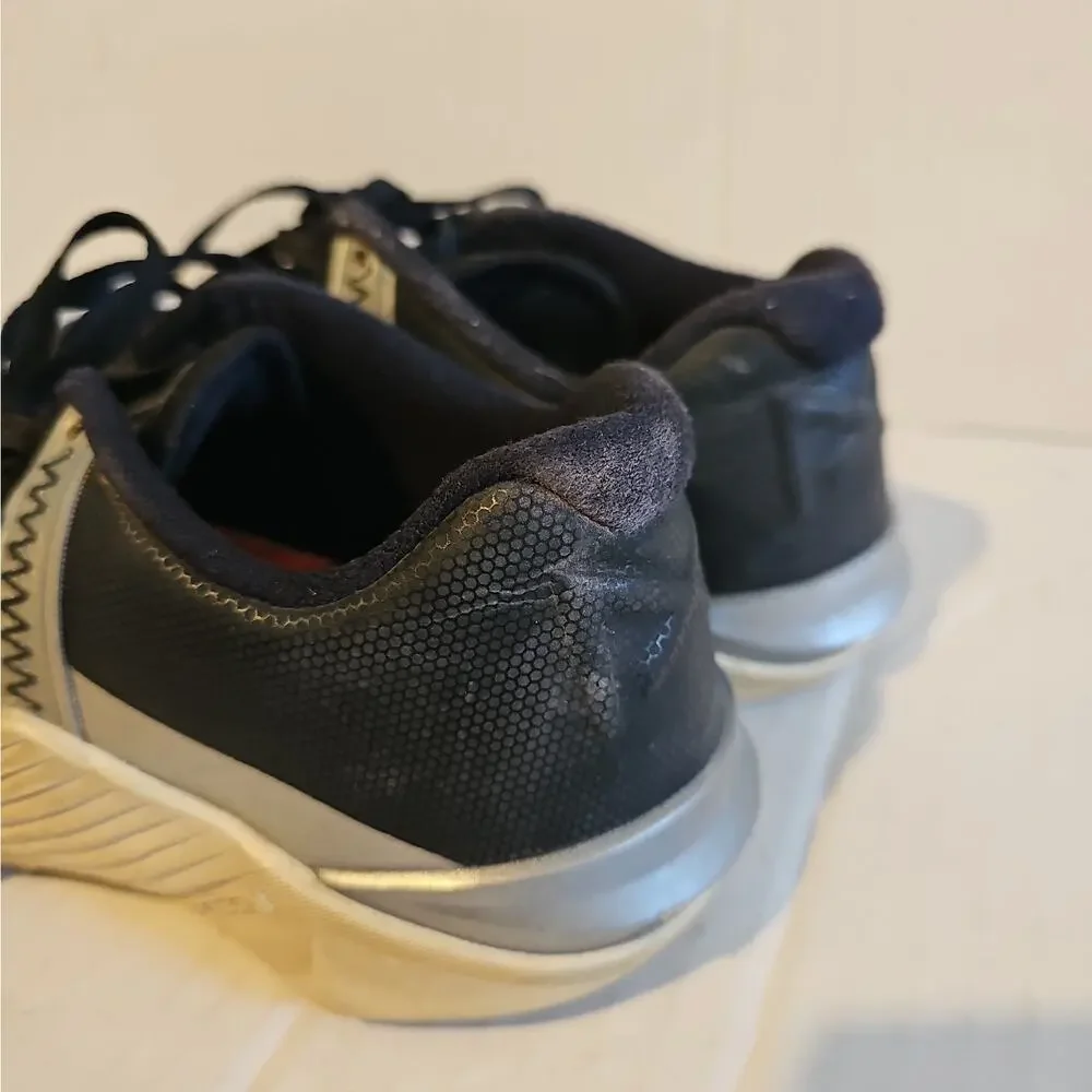 Size 7.5 - Nike Metcon 6 Black Metallic Silver Women's Pre-owned Training Shoes